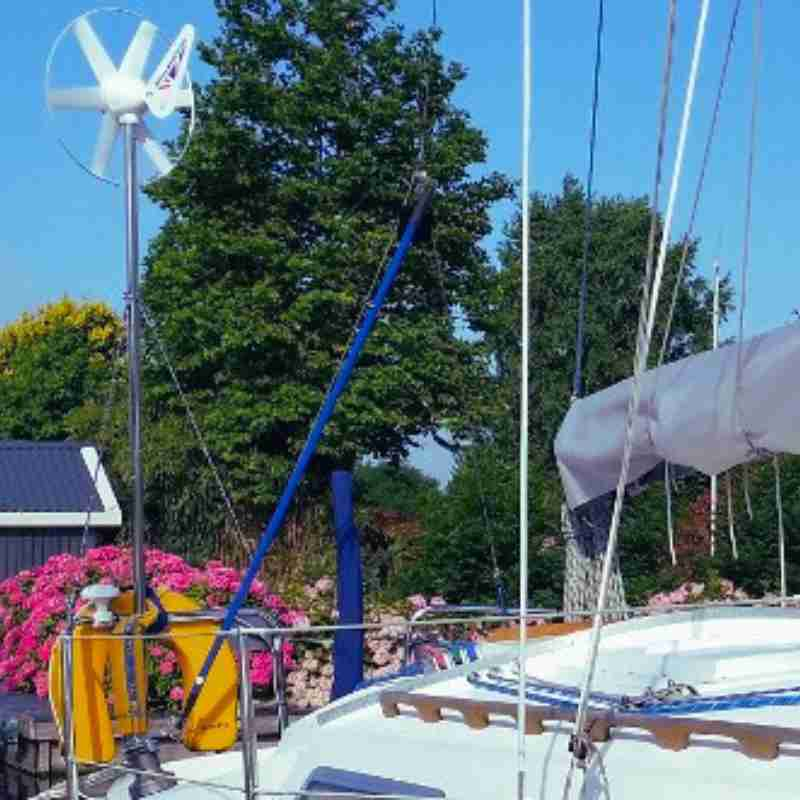 Wind TurbineRutland 504 Windcharger Duo Kit 12V Marine Wind Turbine - hubPOWER