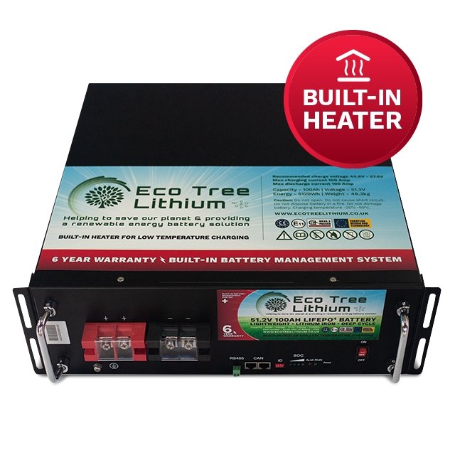 BatteryEco Tree Lithium 12V 100Ah LiFePO4 Energy Storage Battery EL48-100 - hubPOWER