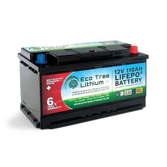 BatteryEco Tree Lithium 12V 110Ah LiFePO4 Leisure Battery EL12.8-110 - hubPOWER