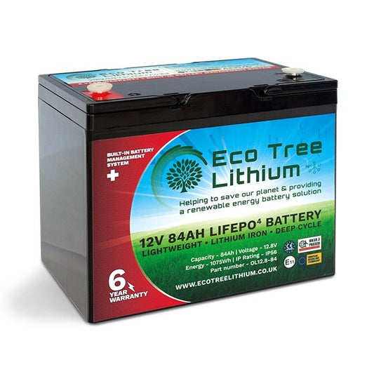 BatteryEco Tree Lithium 12V 84Ah LiFePO4 Energy Storage Battery EL12.8-84 - hubPOWER