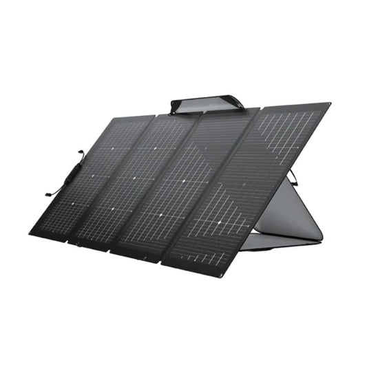 Solar PanelsEcoFlow Bifacial Solar Panel 220W Portable - hubPOWER