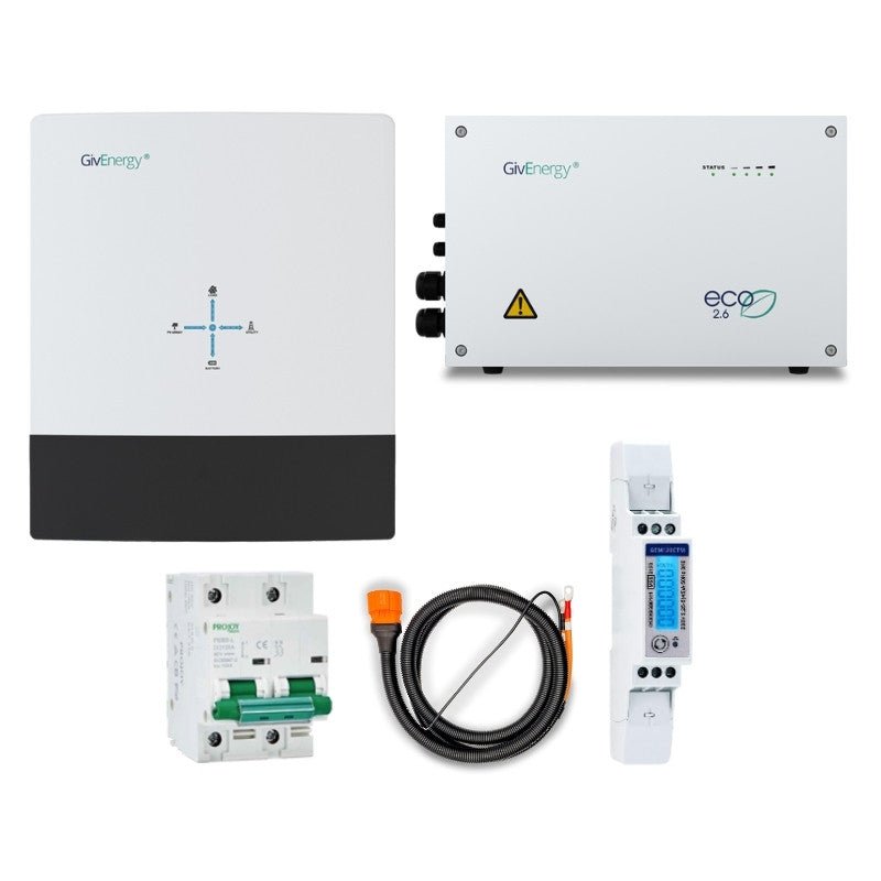 Solar PanelsGivEnergy Gen3 3.6kW Hybrid with 2.6kWh Battery Package - hubPOWER