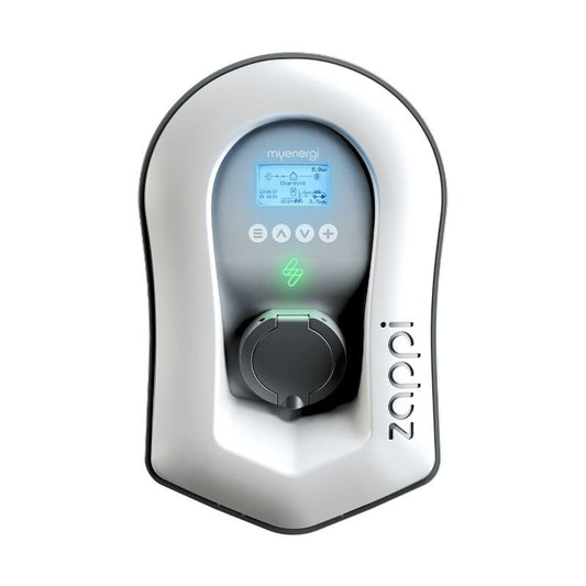 EV Chargermyenergi zappi ZAPPI-2H07UW EV Charge Point 7kW Eco-Smart Single Phase Untethered White - hubPOWER