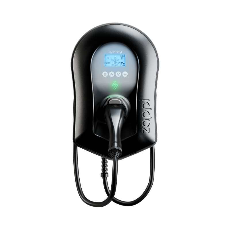 EV Chargermyenergi zappi ZAPPI-2H22TB EV Charge Point 22kW Eco-Smart Three Phase Tethered Black - hubPOWER